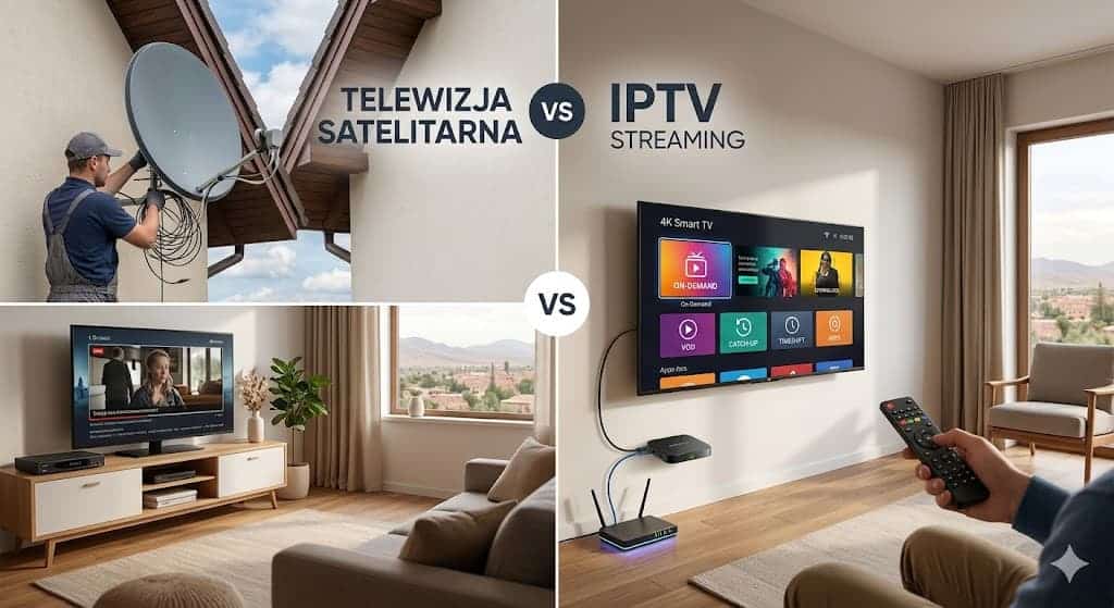Telewizja satelitarna vs IPTV: Co wybrać w 2026 roku?